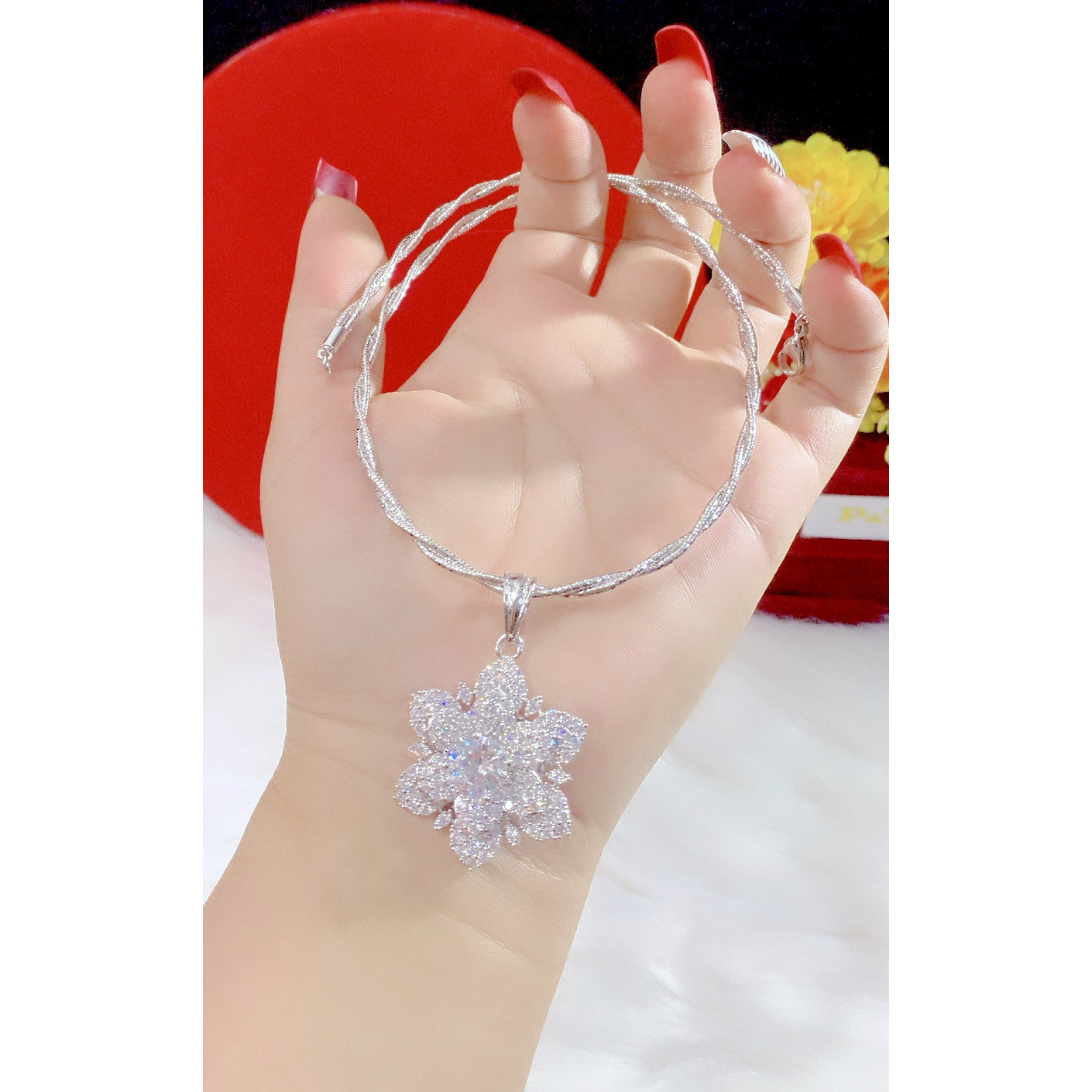 Kiềng bính mặt xoàn xi kim cao cấp P4438