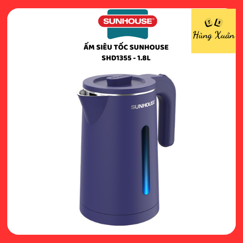 Ấm Siêu Tốc Inox 2 Lớp 1.8L Sunhouse SHD1355 - Hàng Chính Hãng