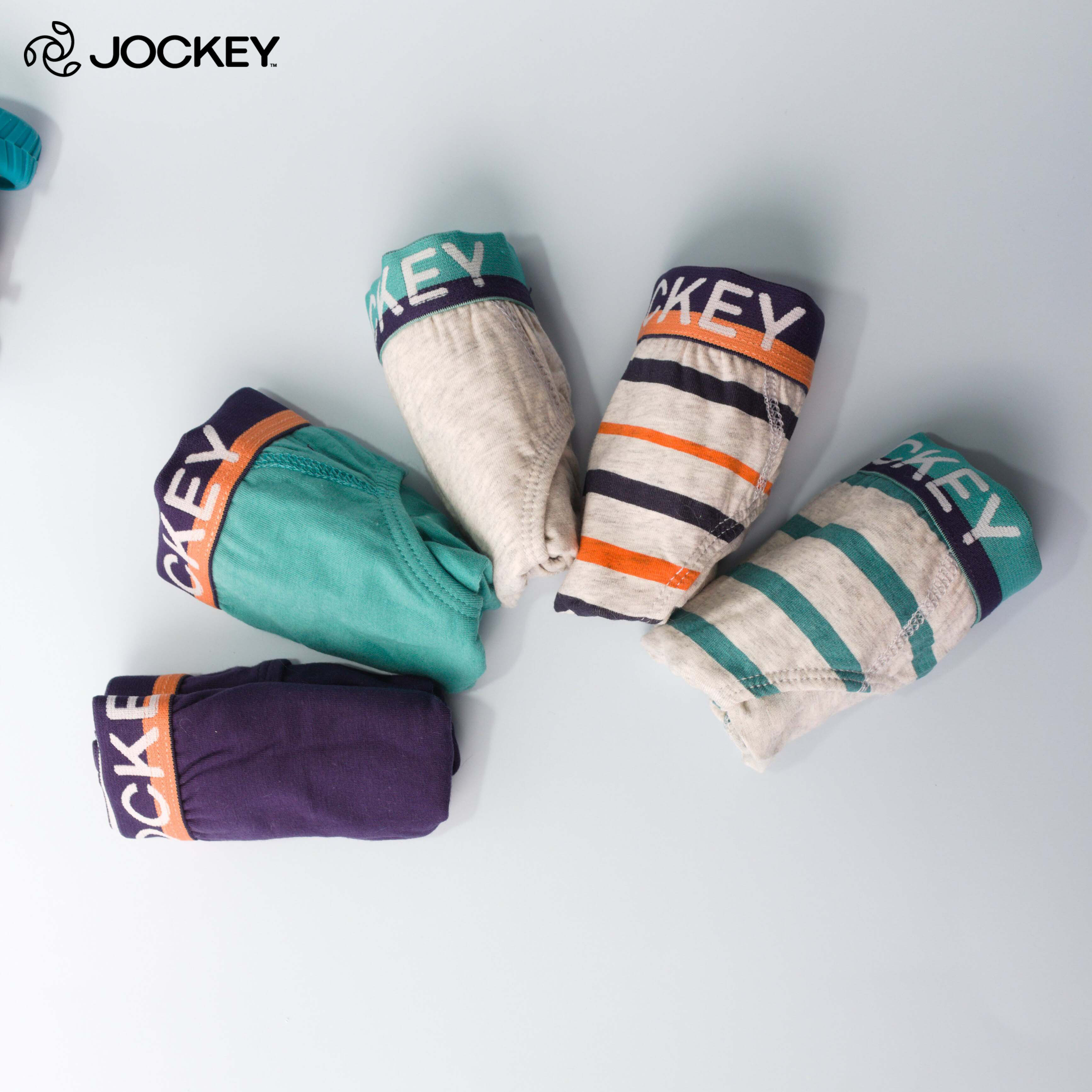 Hộp 05 Quần Lót Nam Jockey Kids Tam Giác Thun Cotton Co Giãn Mềm Mại Bé Trai Từ 6-12 Tuổi - 0329