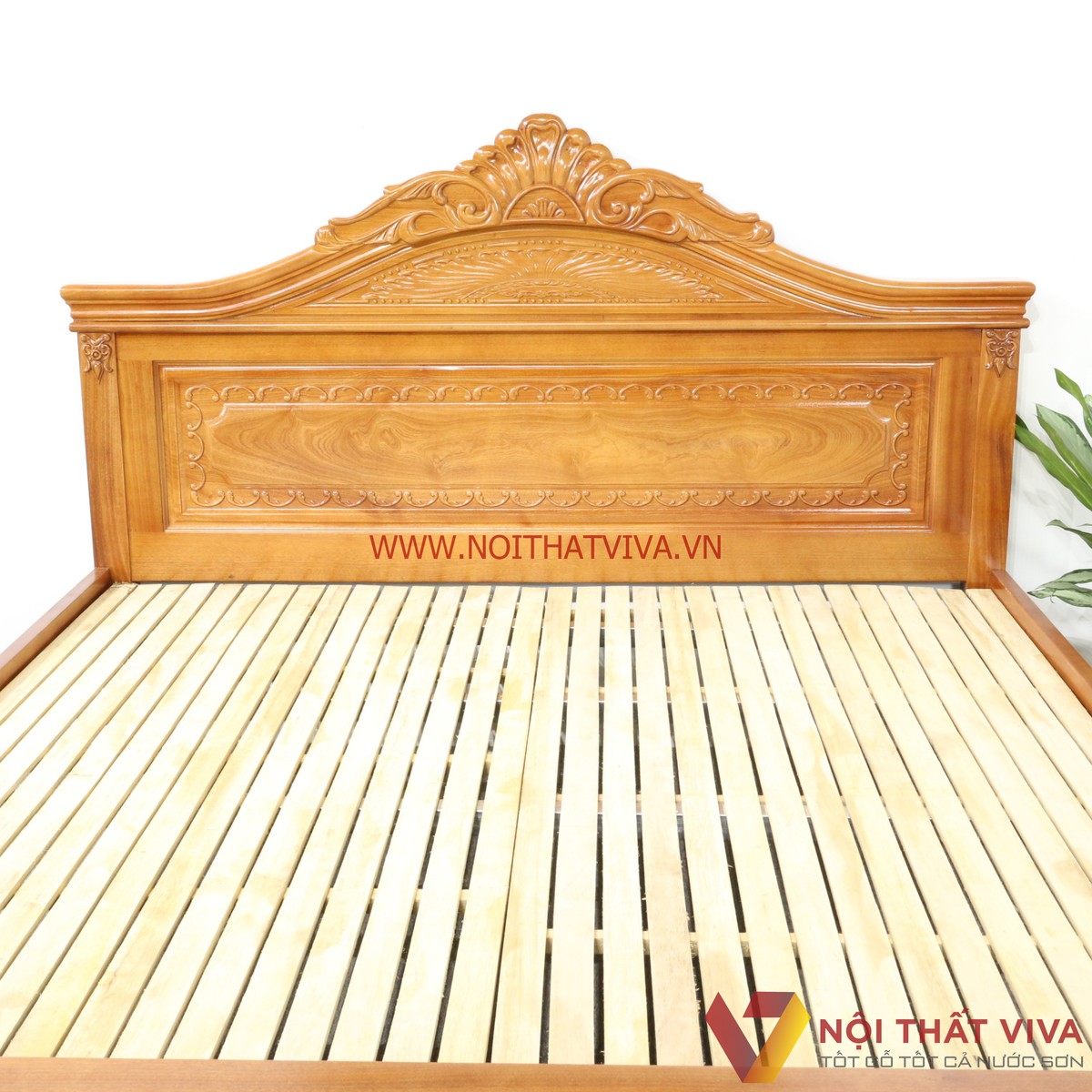 Giường Ngủ Gỗ Xoan Đào Tân Cổ Điển Chạm Sò Bền Đẹp Giá Rẻ