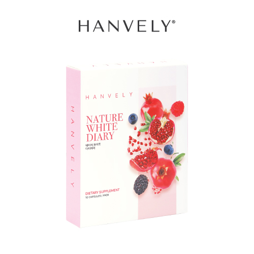 Viên Uống Trắng Da Hanvely Nature White Diary Blister Pack 1 Hàn Quốc trắng da, giảm nám, dưỡng ẩm 10 viên/ hộp
