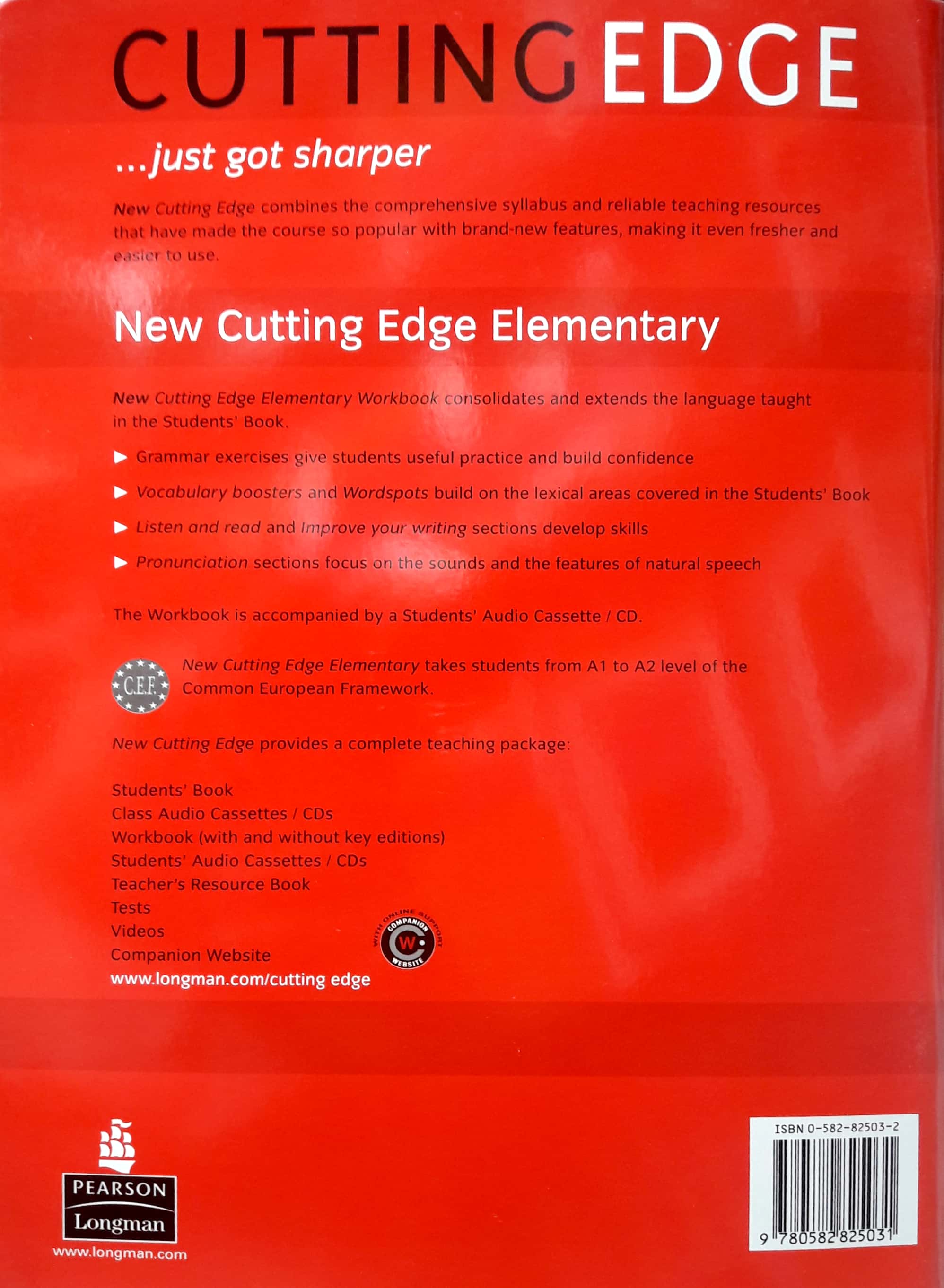 New Cutting Edge Elementary Workbook (With Answer Key)