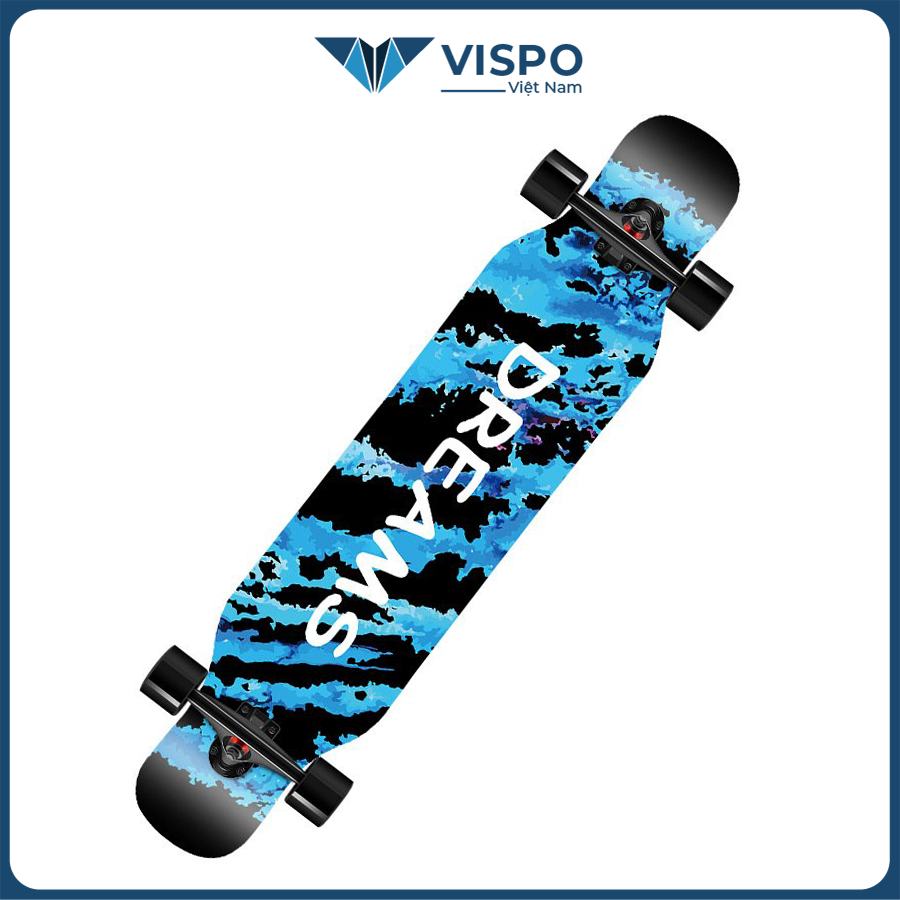 Ván Trượt Skateboard - Ván Trượt Dài Longboard, dancing dành cho Thanh Thiếu Niên Trượt Biểu Diễn, Trượt Đường Dài - Ván Trượt Gỗ 107cm (giao màu ngẫu nhiên)