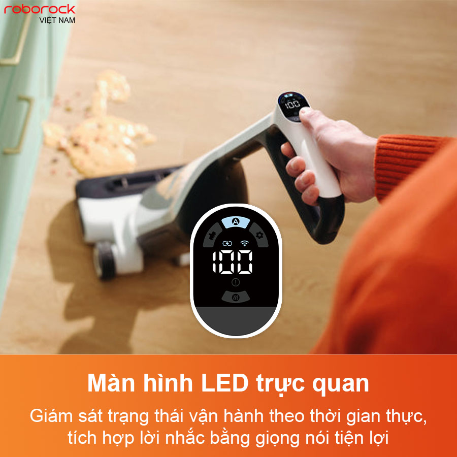 Máy hút bụi lau nhà Roborock Flexi Pro – Hàng Chính Hãng