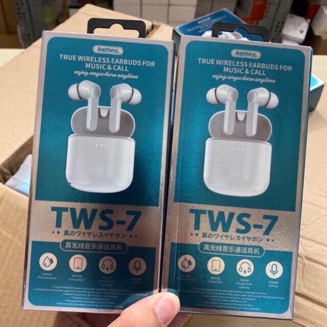 Tai nghe Bluetooth True Wireless Remax TWS-7 V5.0 - Hàng Chính Hãng 