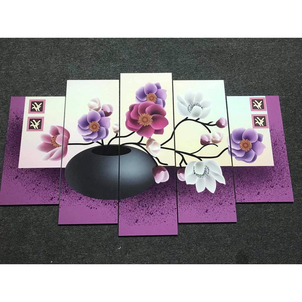 Bộ tranh treo tường phong thủy trang trí nội thất đẹp và giá gốc tại xưởng mới nhất thị trường ĐL 51 sen đất tài lộc