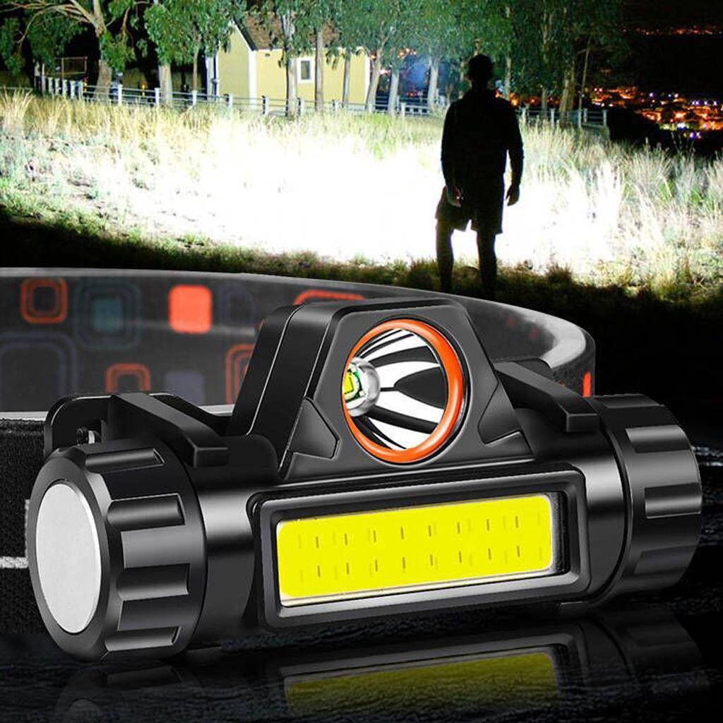 2x Waterproof Headlamp Sports Cycling Headlight With Adjustable Strap