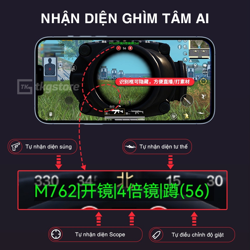 Bộ chuyển đổi chơi game Meiying M2S - Thiết bị hỗ trợ phím chuột điện thoại kết nối cực mượt, ghìm tâm Ai PUBG Mobile - Hàng nhập khẩu