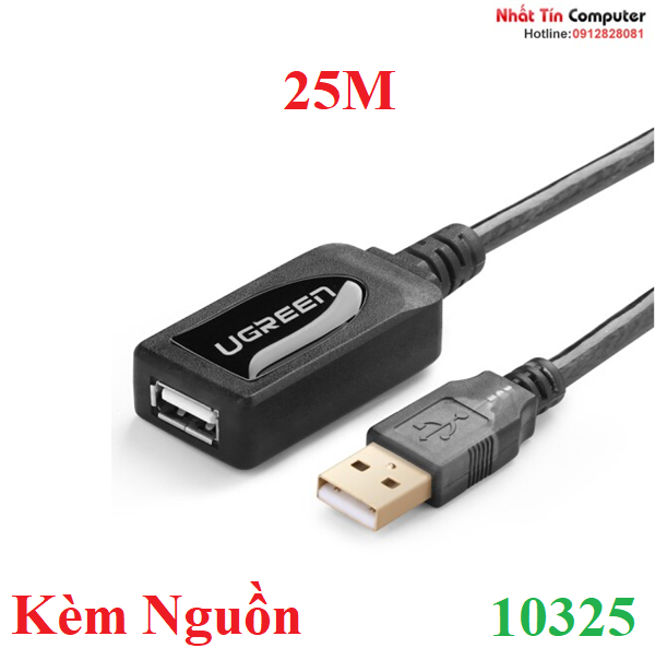 Cáp Nối Dài Ugreen USB 2.0 10324 (20m),10325 (25m) - Hàng Chính Hãng