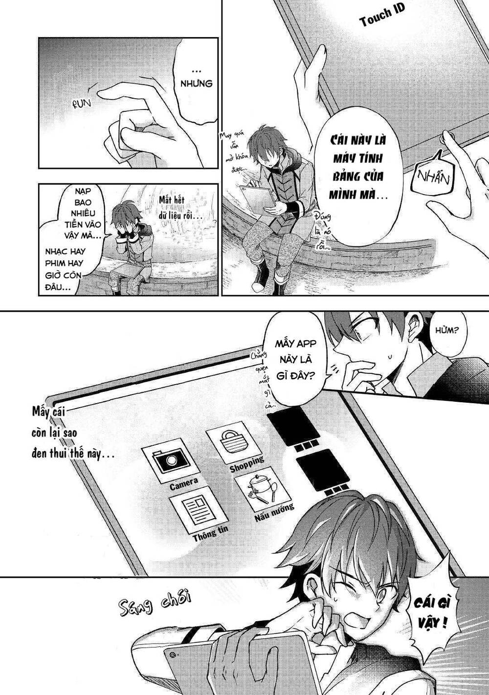 xuyên không cực mạnh cùng máy tính bảng siêu cheat chapter 1 6