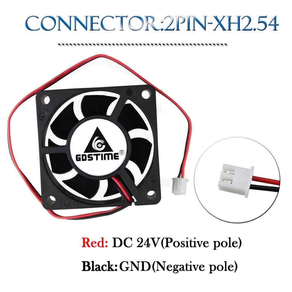 1Pcs/Lot Gdstime DC 14V 60mmx1mm 60mm Dual Ball Brushless Industrial Case Cooling Fan 601 6cm 3D Printer Axial Exhaust Cooler