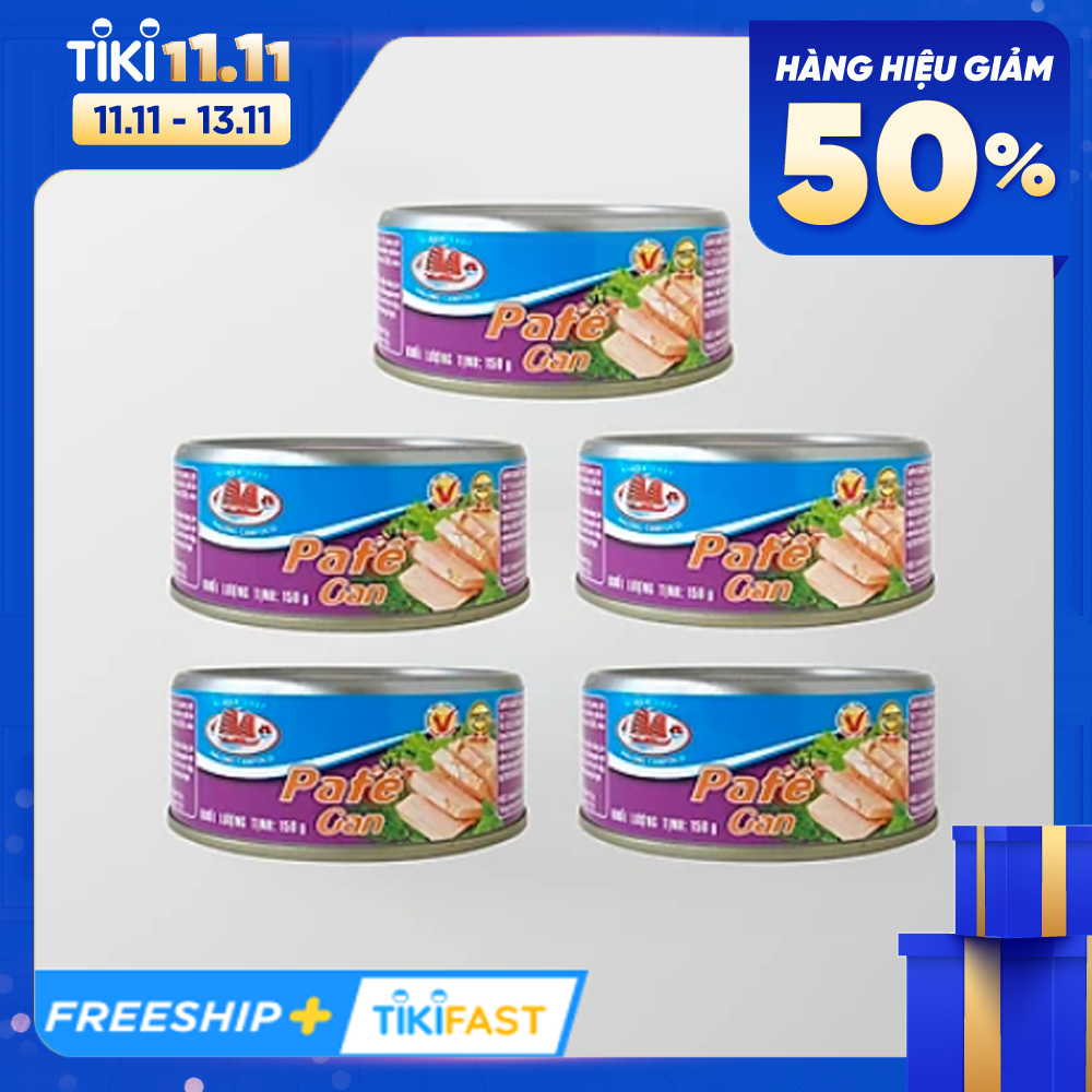 COMBO 5 Hộp Pate Gan Heo 90g - Đồ Hộp Hạ Long