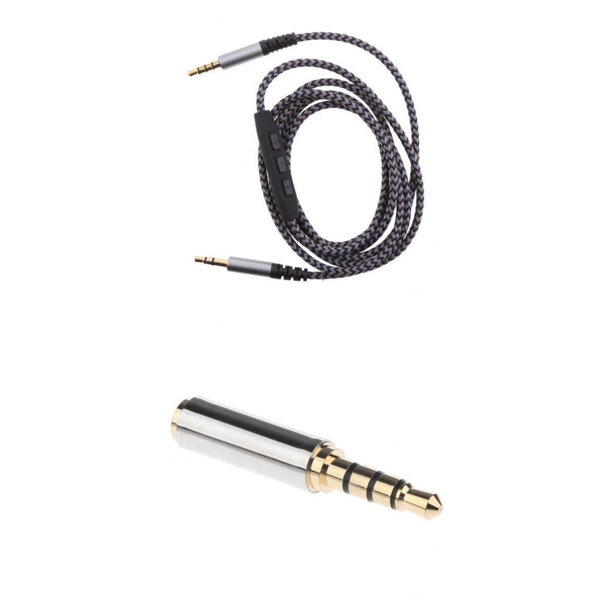 3.5mm Male to 2.5mm Female Adaptor and 3.5mm Male To Male Aux Stereo Cable For