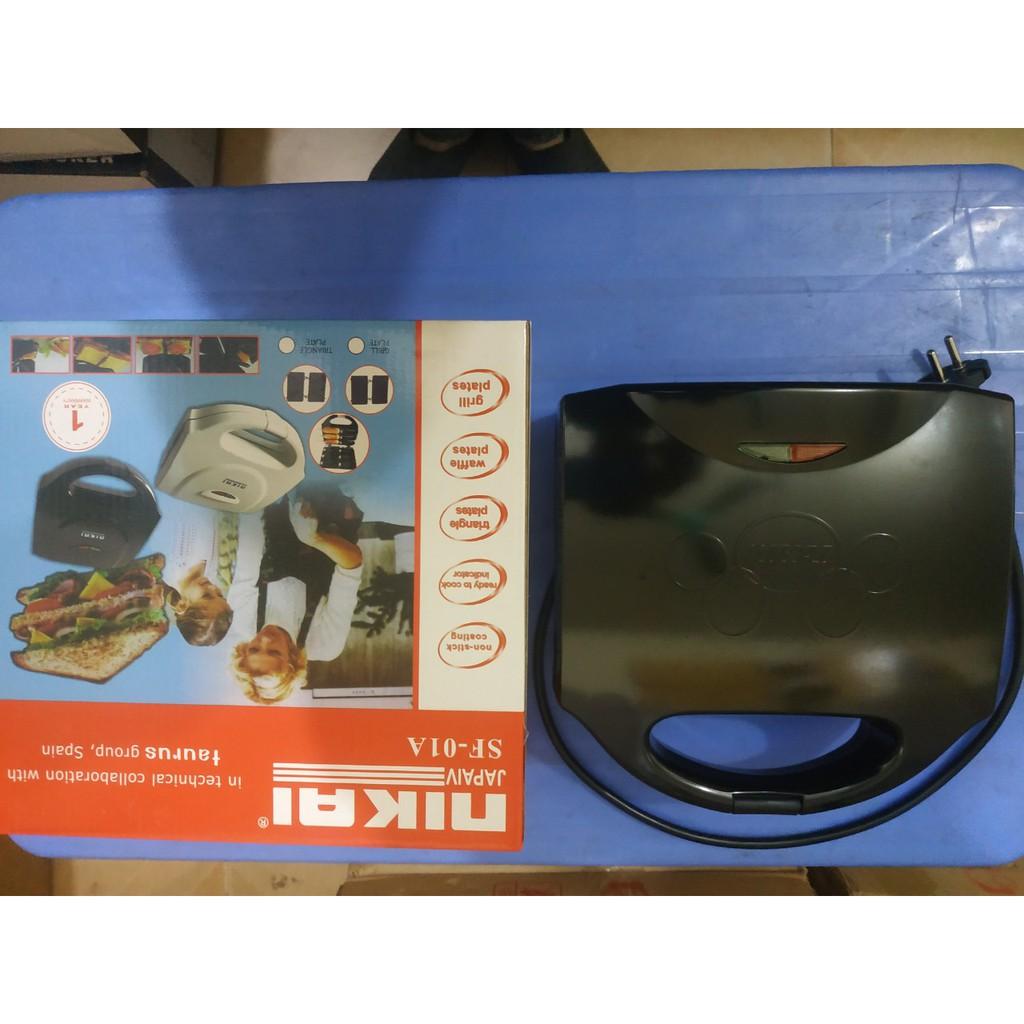 Máy Nướng Bánh Mỳ Sandwich NIKAI Nhanh Gọn Tiện Lợi