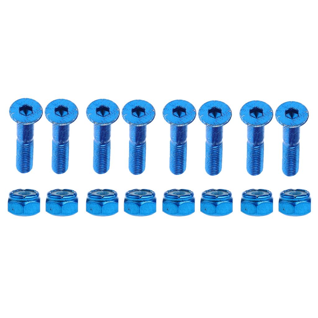 8pcs Replacement Skateboard Truck Hardware Screws Bolts