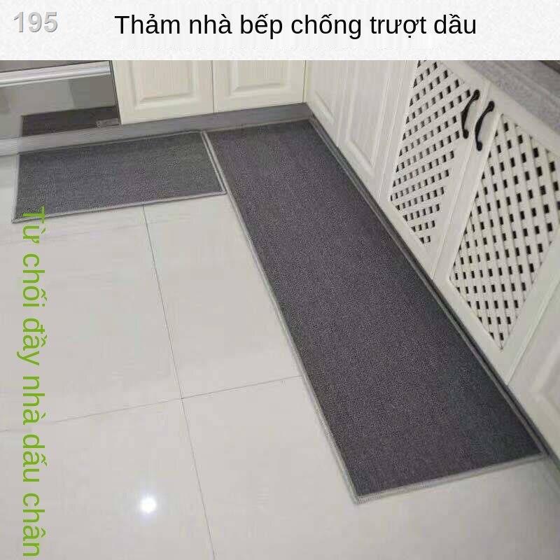 Thảm trải sàn nhà bếp dài chống trơn trượt chân hình chữ nhật thấm nước và dầu cửa kích thước tùy chỉnh