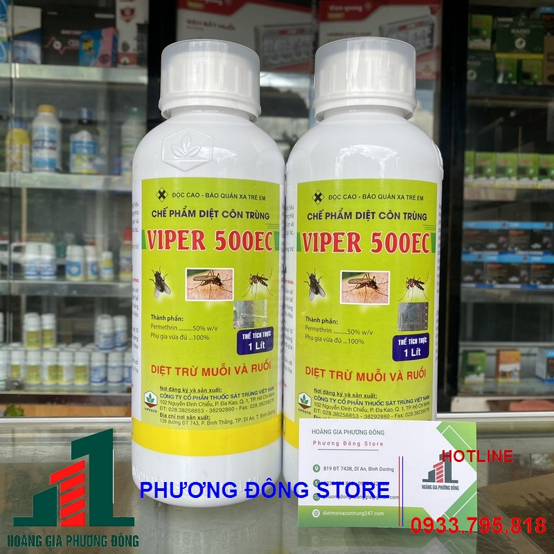 Thuốc diệt muỗi và côn trùng VIPER 50EC _ chai 1 lít