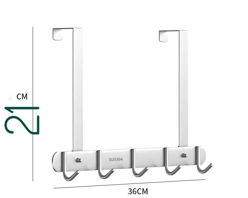 INOX 304 MÓC TREO QUẦN ÁO MŨ VÀ CÁC ĐỒ DÙNG CÀI GÀI SAU CÁNH CỬA KHÔNG CẦN KHOAN ĐỤC