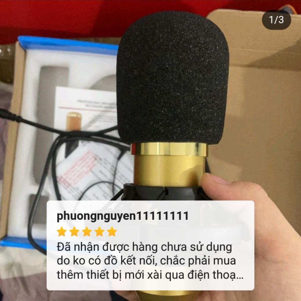 Mic Thu Âm Bm900 Waichang chuyên dụng cho thu âm ( đen và bạc