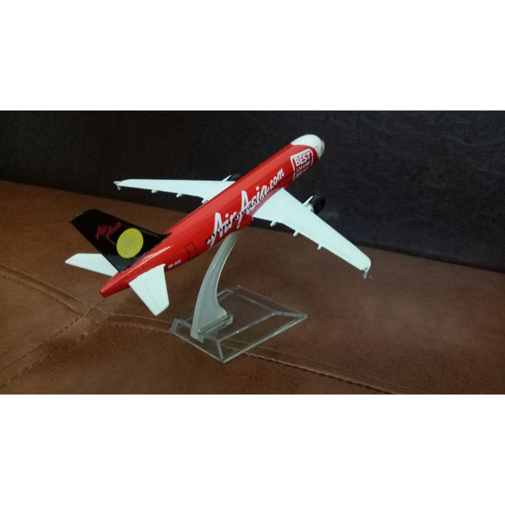 Mô hình máy bay A320 Air Asia 16cm