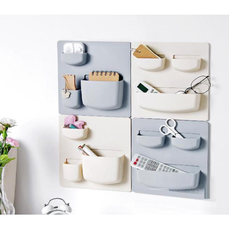 Bộ 4 Giỏ treo dính tường, tiết kiệm diện tích như người Nhật - Home and Garden