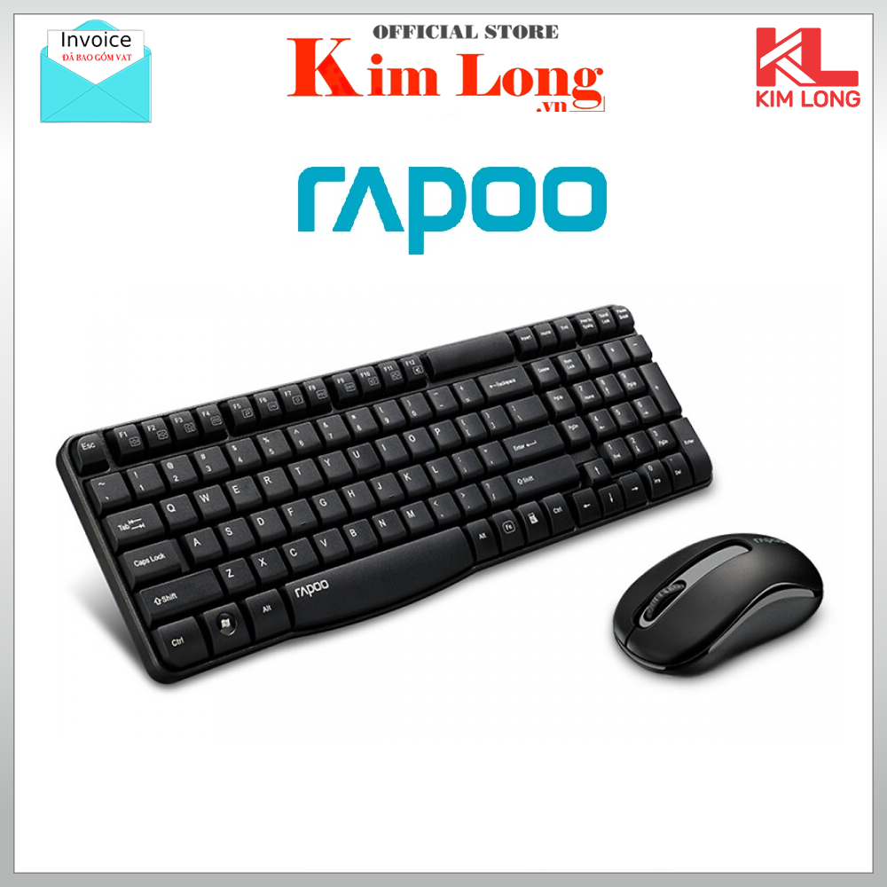 Bàn phím chuột Rapoo X1800S không dây - Hàng chính hãng