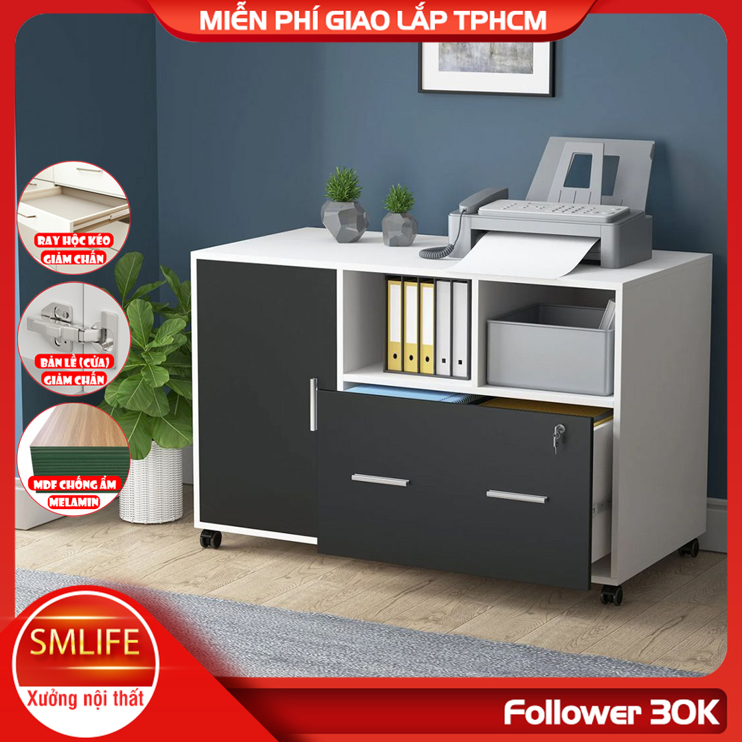 Kệ để máy in gỗ hiện đại SMLIFE Protoman