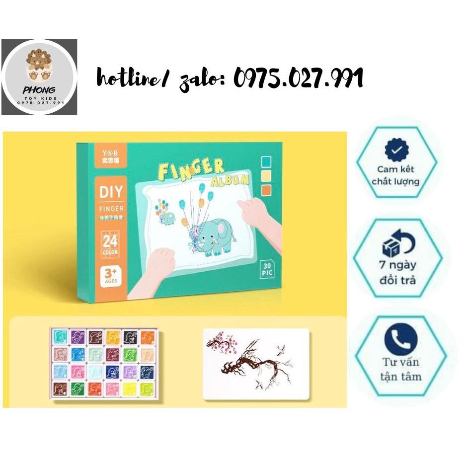 Bộ màu DIY Finger 24 màu cho bé thỏa sức sáng tạo