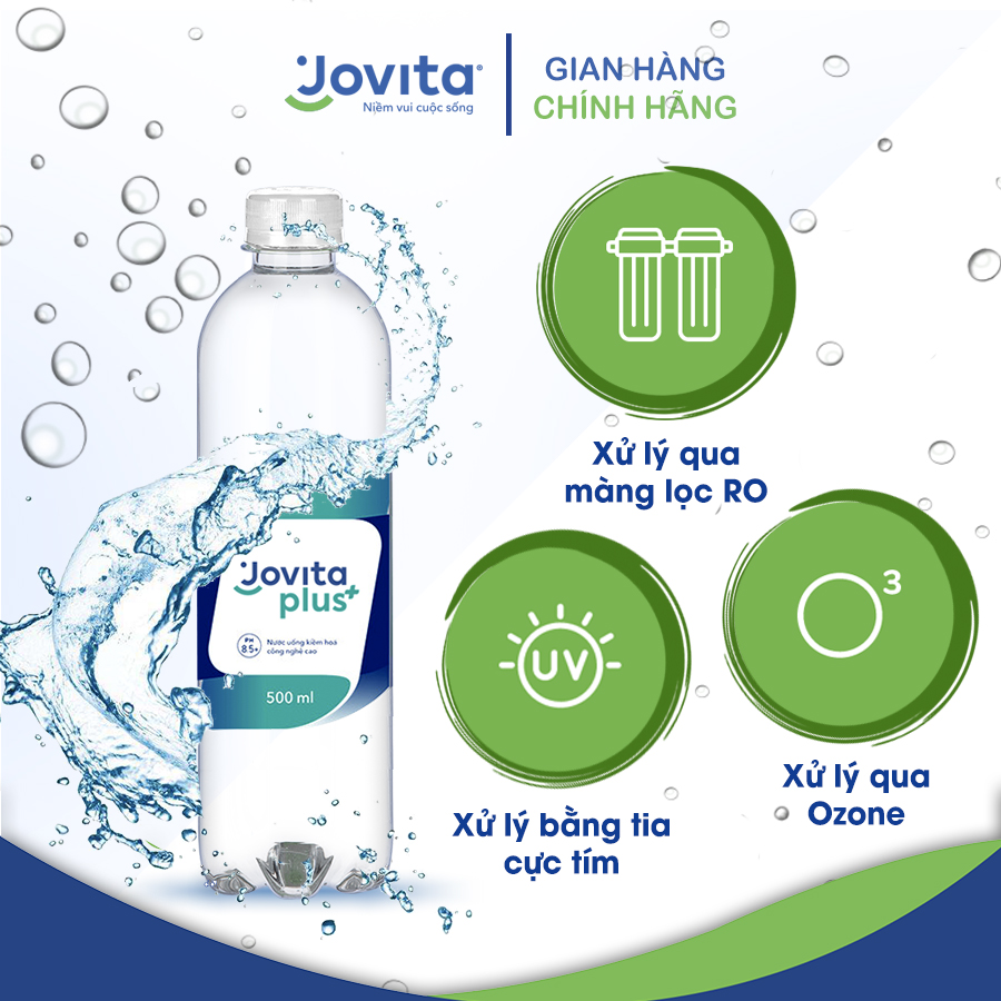 Thùng 24 Chai Nước Kiềm Jovita Plus