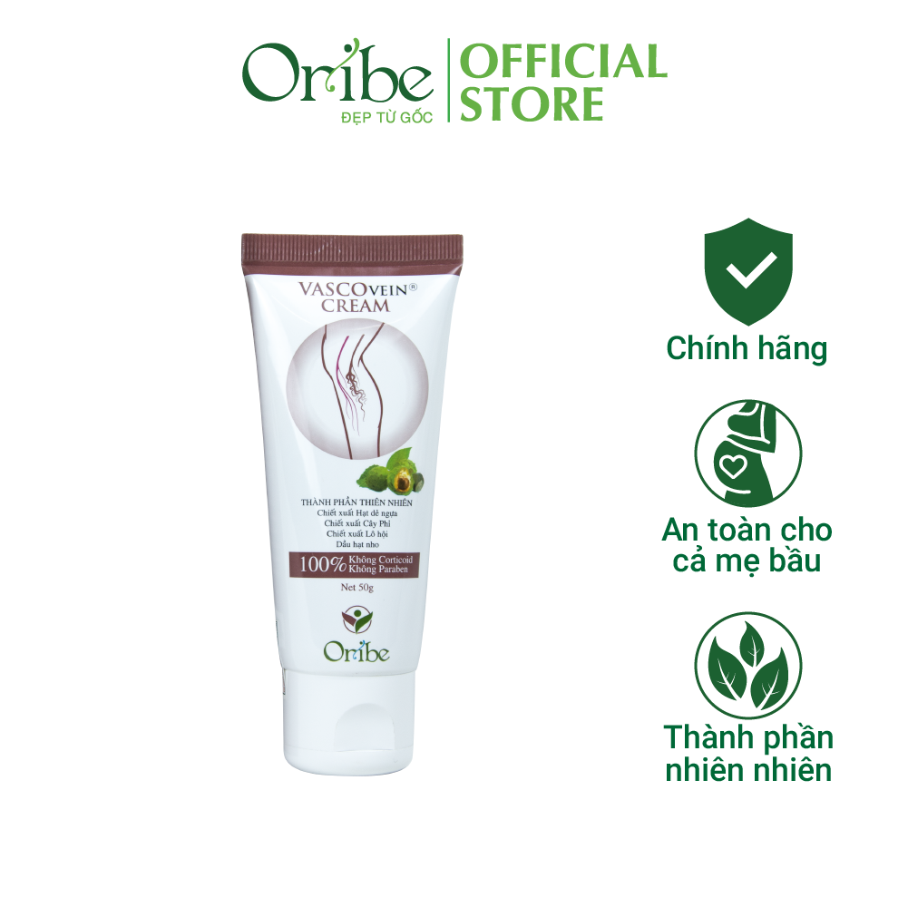 Combo 3 Viên Uống + 1 Kem Hỗ Trợ Làm Giảm Và Phòng Ngừa Suy Giãn Tĩnh Mạch Vascovein