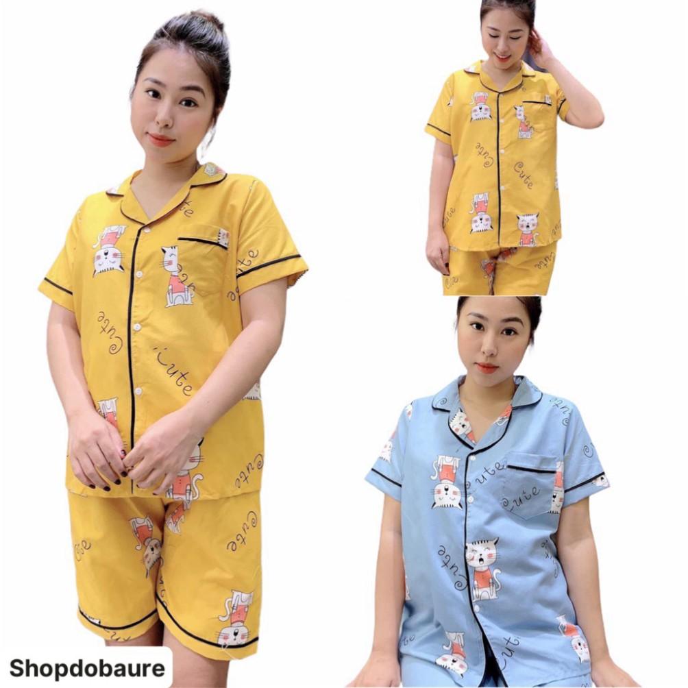 Bộ Pijama Lửng, chất kate thái loại 1 full viền, thiết kế độc qu