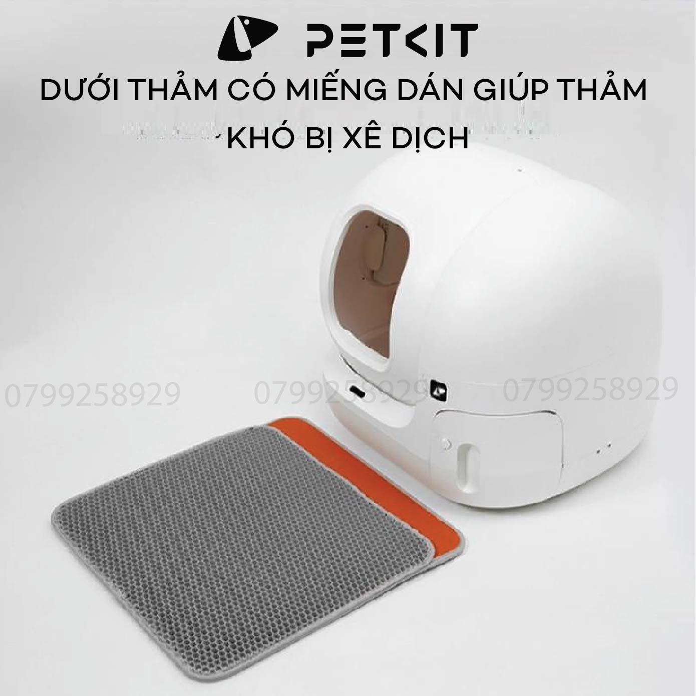 Thảm Chống Văng Cát Dùng Cho Máy Vệ Sinh Tự Động Petkit Pura Max Pura X