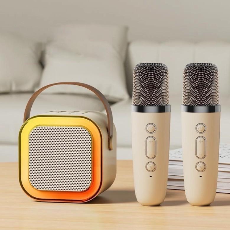 Loa bluetooth K12 không dây mini kèm 2 Micro thiết kế nhỏ gọn tiện dụng