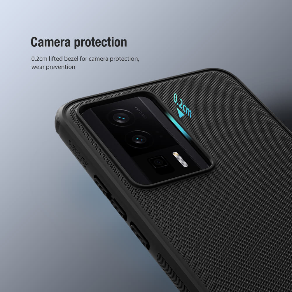 Ốp lưng Nillkin cho Xiaomi Redmi K60, K60 Pro Nillkin cứng PC viền dẻo chống sốc Hàng nhập khẩu
