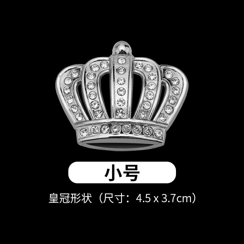 Nhãn dán ô tô cá nhân hóa đặc biệt với vương miện kim cương logo ô tô 3D nhãn dán kim loại biến đổi ba chiều nhãn dán cơ thể nhãn dán trang trí vương miện ô tô