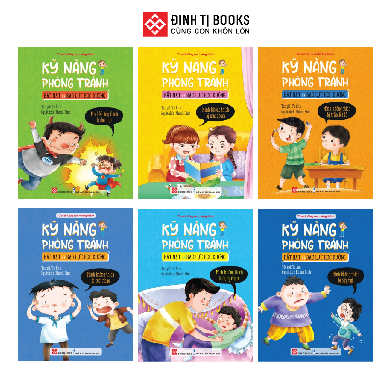 Sách - Kỹ năng phòng tránh bắt nạt và bạo lực học đường - Trọn bộ 10 tập