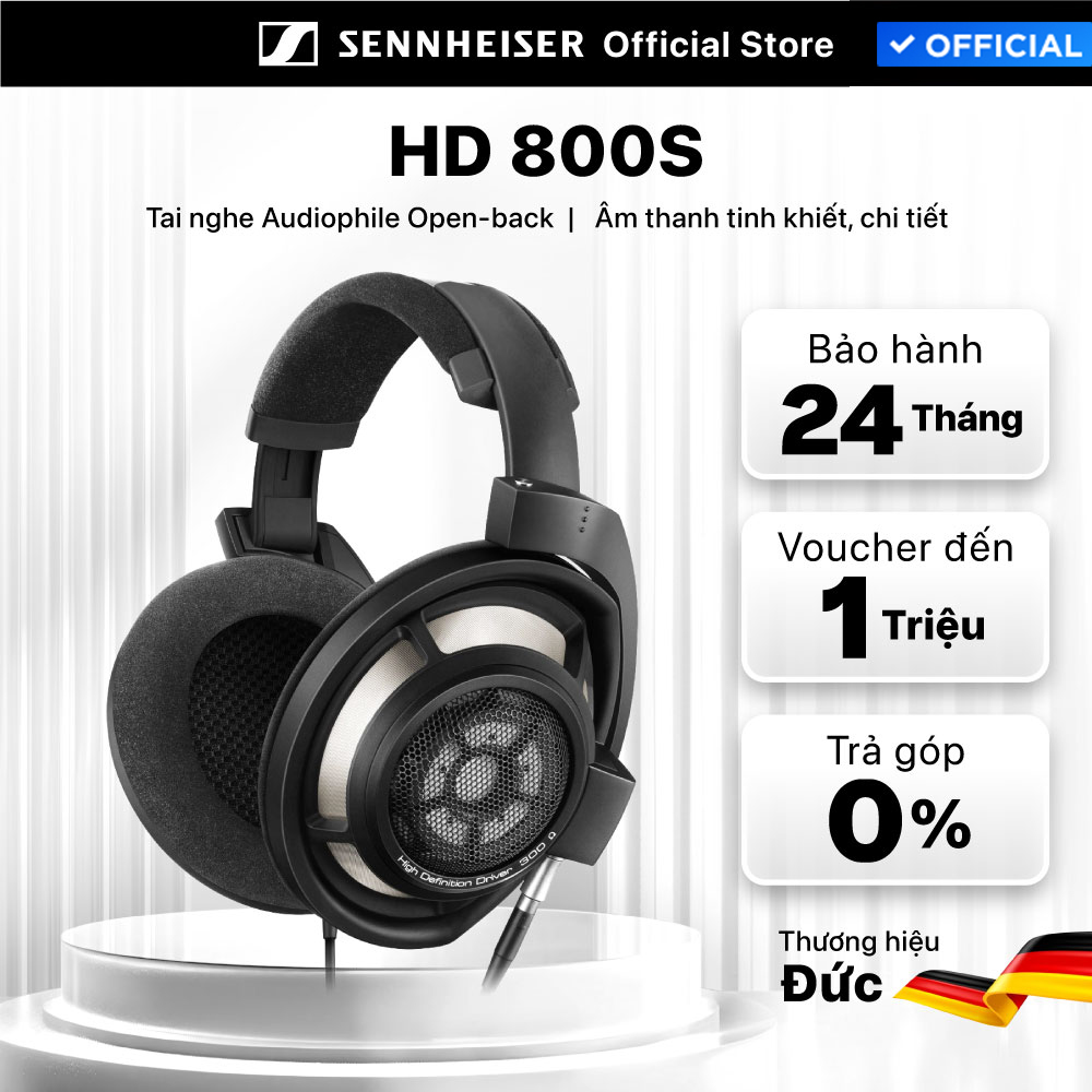 Tai Nghe Chụp Tai Sennheiser HD 800 Hi-Res - Hàng Chính Hãng