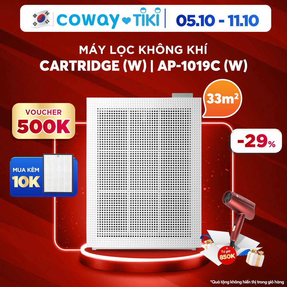 Máy lọc không khí Coway Cartridge (W) AP-1019C (W) - Hàng chính hãng