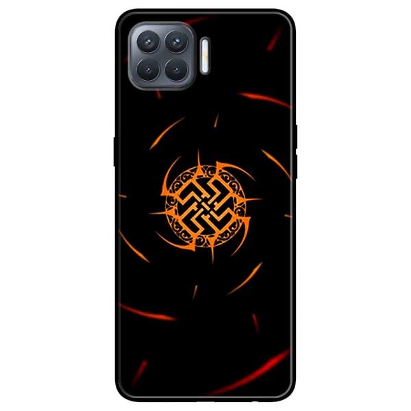 Ốp lưng dành cho Oppo A93 - F17 Pro mẫu Năng Lượng Đỏ Đen
