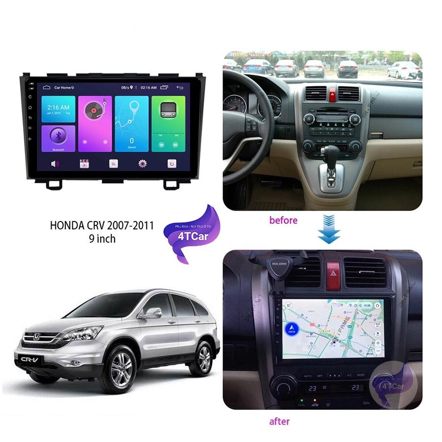 Mặt dưỡng lắp màn android HONDA CRV 2007 - 2011 9 inch