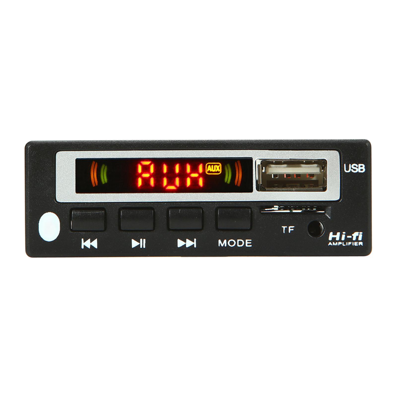 Decode Board Support USB Interface U Disk Support MP3/WMA/WAV Format with Digital Tube Display Wireless Bluetooth Audio Player Audio Module 12V