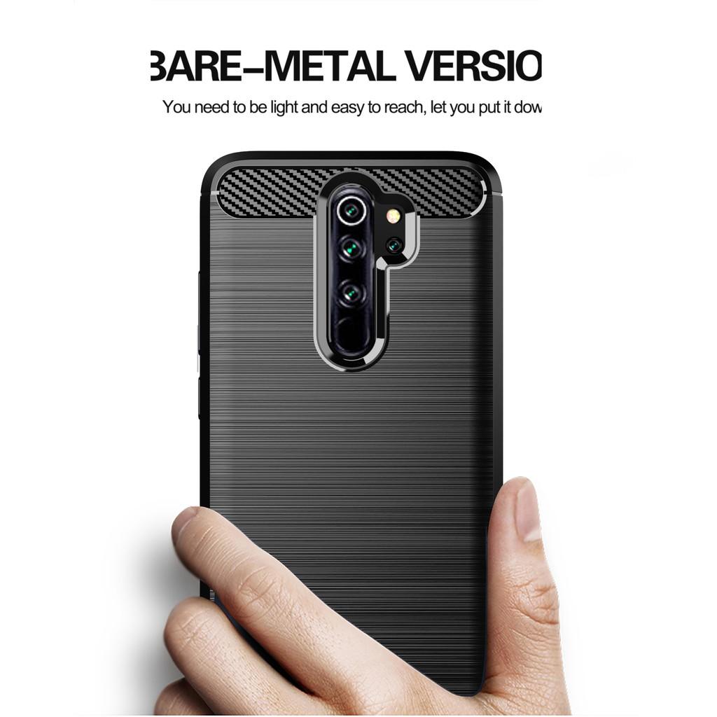 Ốp lưng Xiaomi Redmi Note 8 Pro, Ốp Carbon phay xước chống sốc chống vân tay cho Xiaomi Redmi Note 8 Pro