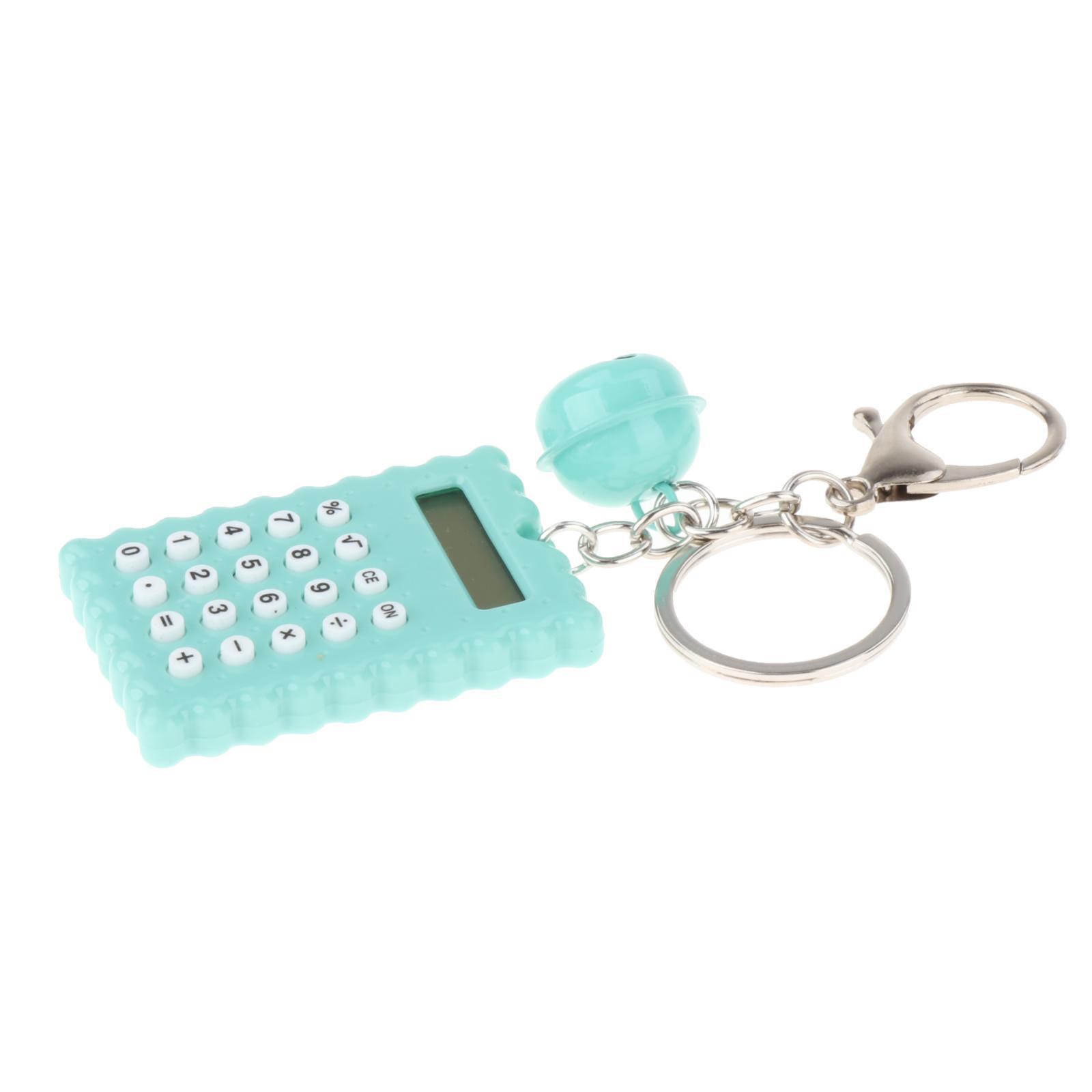 Mini Calculator 8 Display Pocket Size Portable Computer Lovely Pink