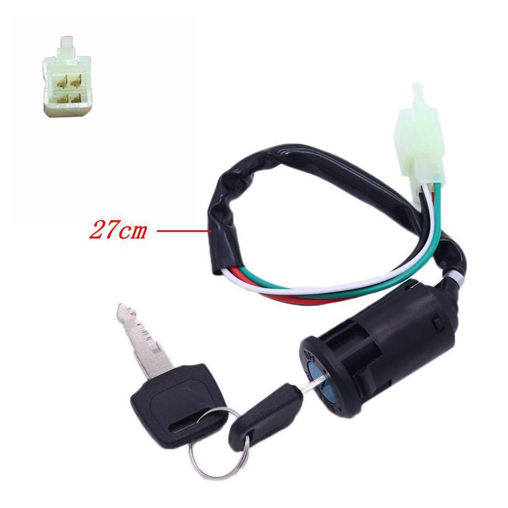 Ignition Key Barrel Switch 4 Wires 50cc 70cc 90cc 110cc 125cc Quad Dirt Pit Bike