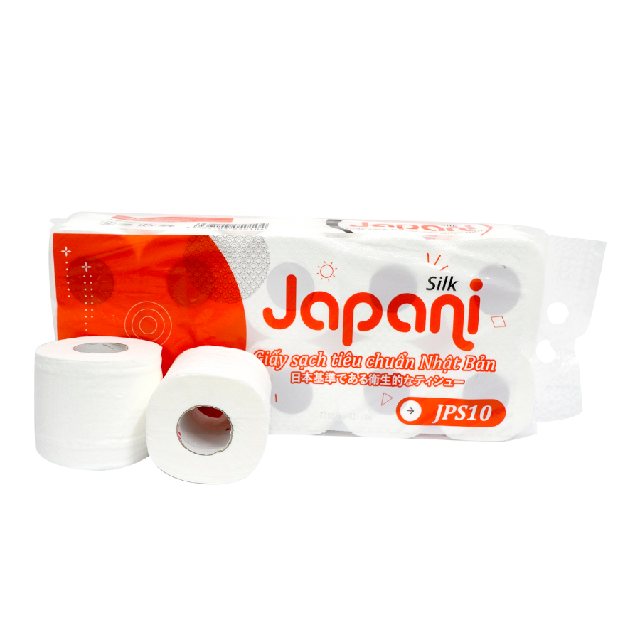 Hai lốc giấy lụa Japani Silk10 ba lớp - 10 cuộn / lốc