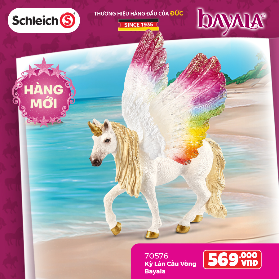 Đồ Chơi Mô Hình SCHLEICH Kỳ Lân Cầu Vồng Bayala 70576