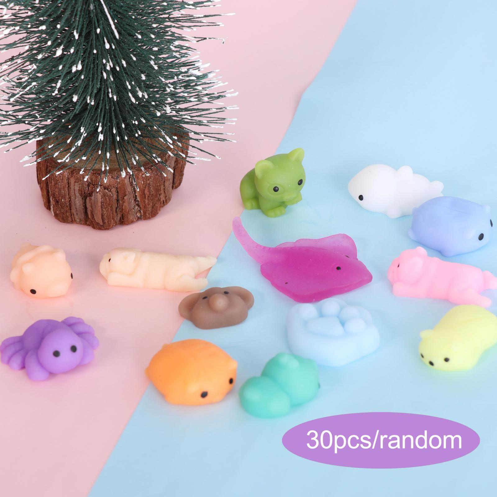 30 Pieces Mini Squeezing Toys Sensory Toy Easy to Clean Decoration Soft Relaxing Toy Interesting for Party Favors Goodie Bag Stuffers Adults