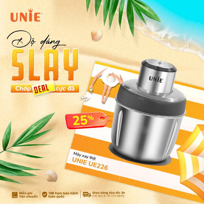 Máy xay thịt Unie UE226,dung tích 2.5L,thiết kế 4 lưỡi dao sắc bén,Công suất mạnh 300W Bảo hành 12 tháng HÀNG CHÍNH HÃNG