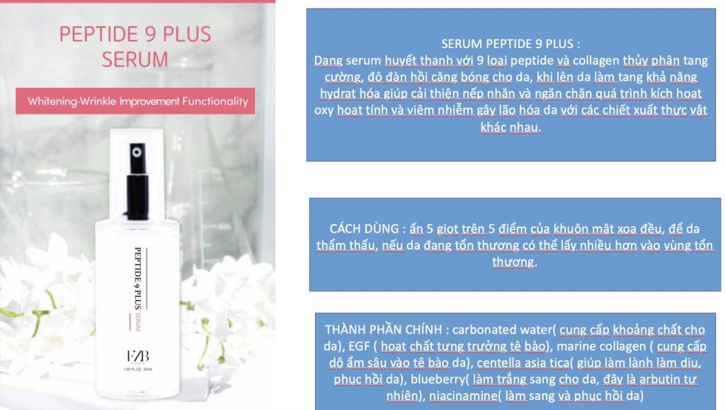 Serum peptide 9 plus E Z B 50ml 