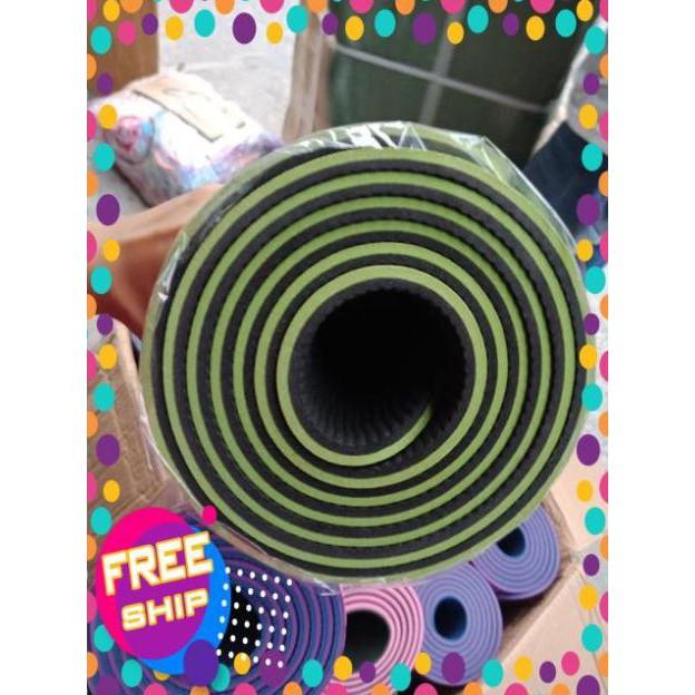 SALE CUỐI TUẦN : Thảm Yoga TPE EcoFriendly 2 lớp cao cấp dày